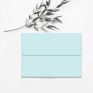 50 Pastel Light Blue Envelopes, blue wedding envelopes, blue envelopes, colored envelopes, modern envelopes, invitation envelopes, sky blue