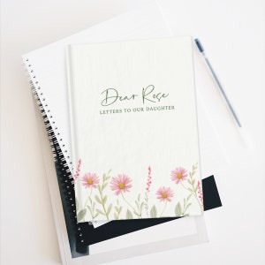 Cuaderno de tapa dura con cartas personalizadas para mi hija o nieta, diario para querida hija, libro de diario con nombre personalizado, libro de diario para bebé