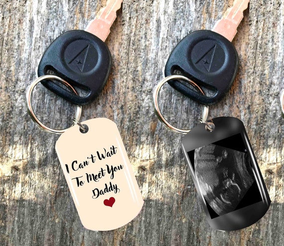 sonogram keychain for dad