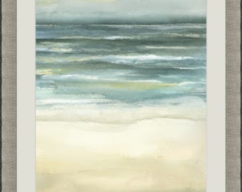 iFrame - Tranquil Sea III | Contemporary Framed Artwork | Interior Accents | Coastal (23 x 31)