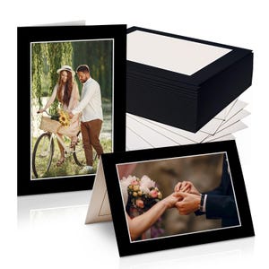 i Frame Selbst stehende Grußkarte mit Einfügen Bilderrahmen und Umschlägen halten 10,5 x 15,5 cm Foto | Personalisierbare Danksagungskarte (Packung mit 15)
