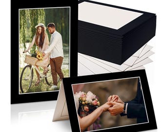 iFrame Self-Standing Greeting Card With Insert picture Frame And Envelopes Hold 4 x 6 Inch Photo | Customizable Thank You Card (Pack Of 15)