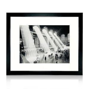iFrame 18” x 22” Black Framed New York City Framed Art Work For Wall Decor | NYC Skyline Wall Art | Black And White Picture Wall Art Decor