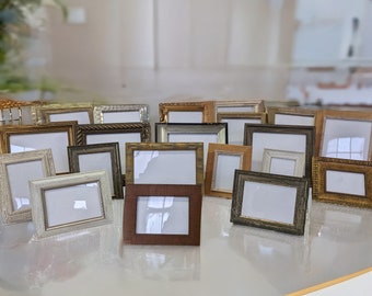 Assorted Frame Bundle | Picture Photo Frames I Desktop & Wall Frames | 4x6, 5x7, 8x10 Options I Easel Stand and Wall Hangers Included