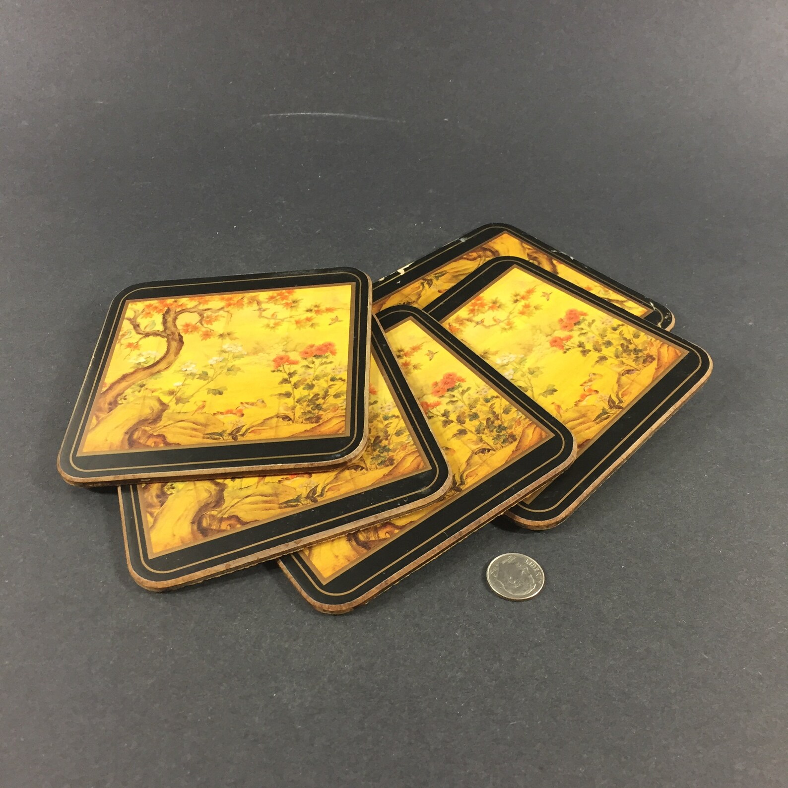 Pimpernel Coasters Made in England Vintage Coaster Set of 5 Cottagecore