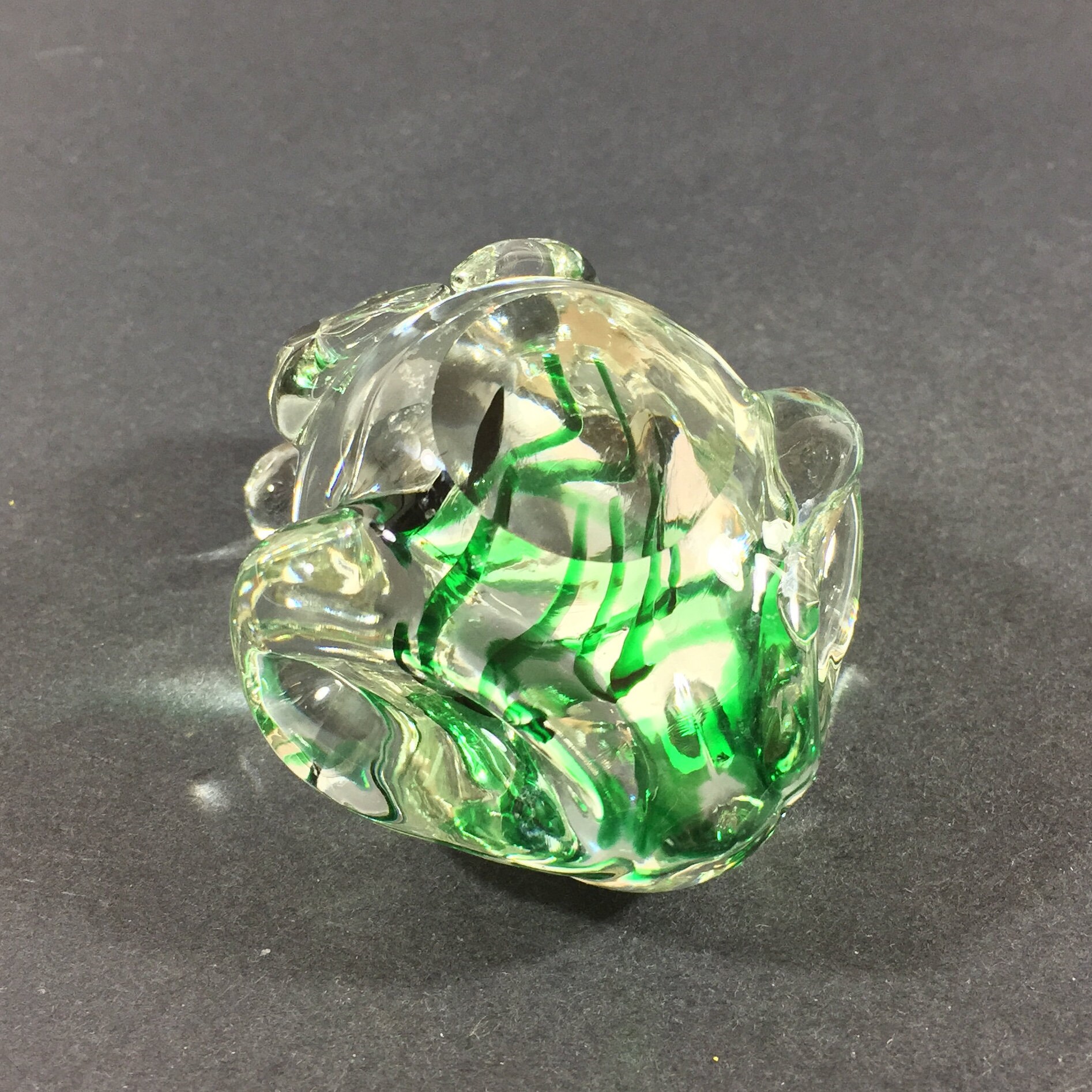 Vintage Murano Style Glass FROG Figurine Unique TOAD Etsy