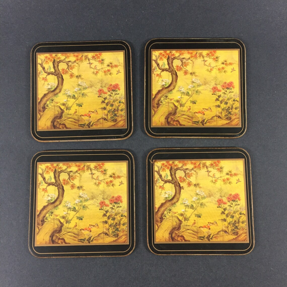 Pimpernel coasters Made in England Vintage coaster set of 5 Etsy