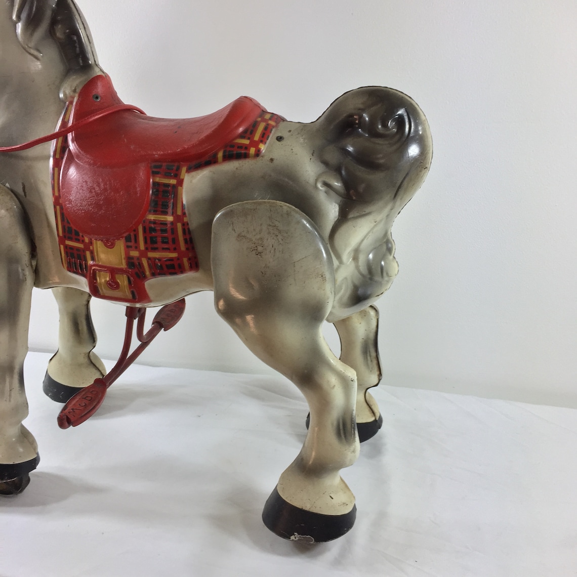 Antique Riding Toy Horse MOBO BRONCO Iron Tin Toy Horse Etsy