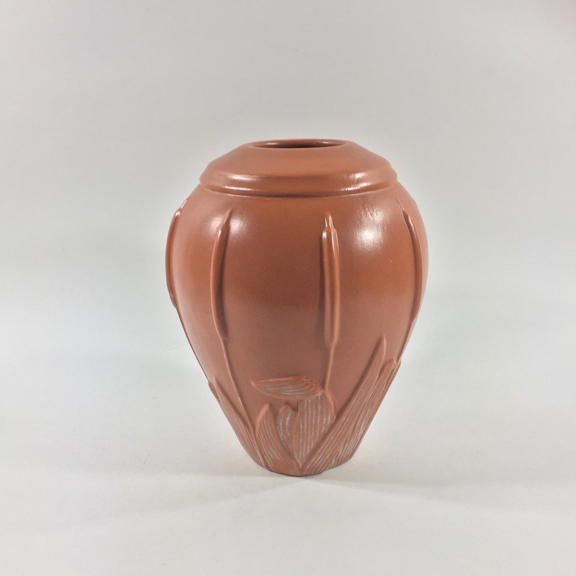 Vintage Terracotta Vase Signed Teleflora Gift 1985 Made in Etsy