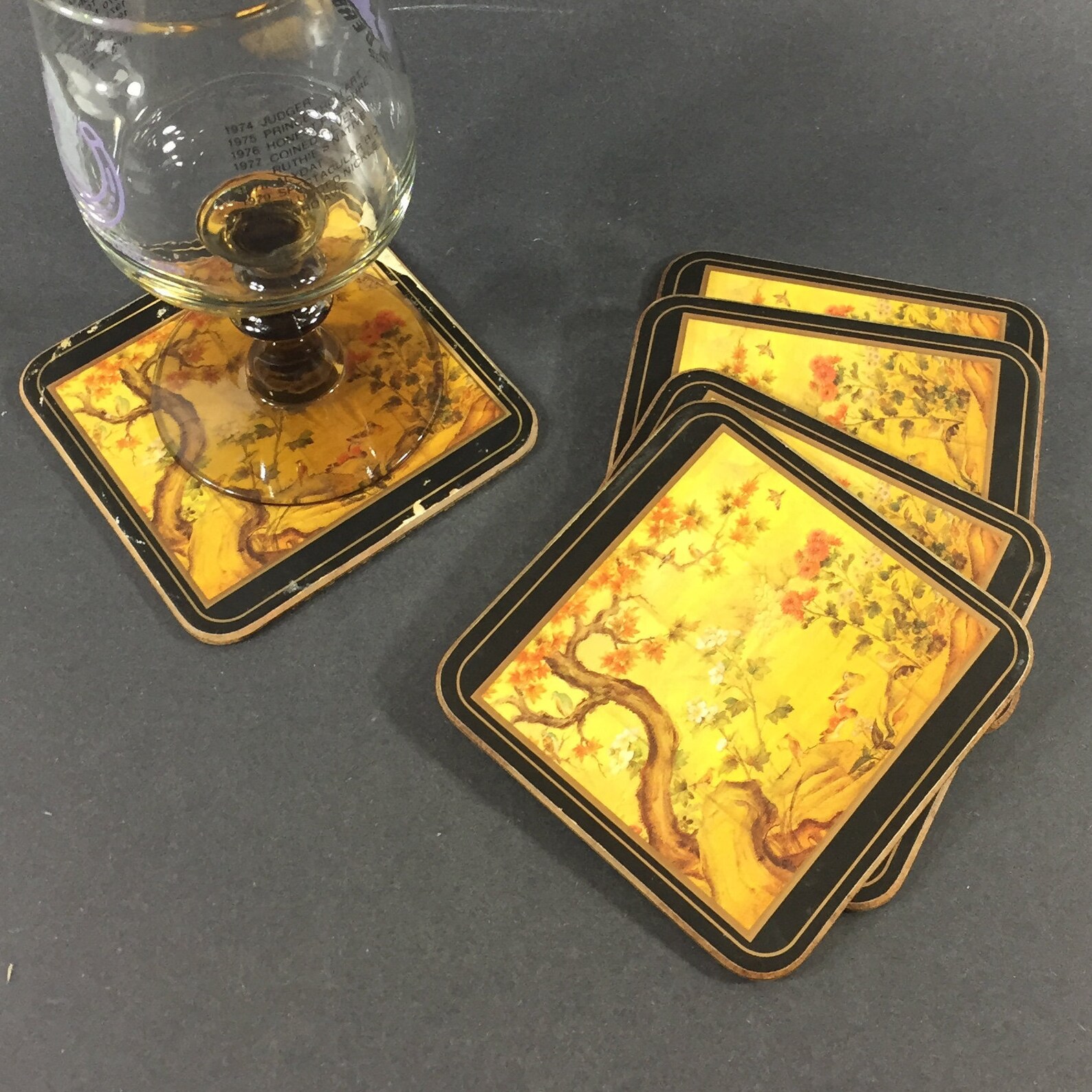 Pimpernel Coasters Made in England Vintage Coaster Set of 5 Cottagecore