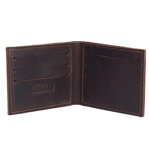 Bifold Portafoglio unisex Portafoglio sottile in pelle Portafoglio sottile Porta carte Portafoglio in pelle con monogramma Portafoglio sottile minimalista Portafoglio inciso Regalo dello sposo