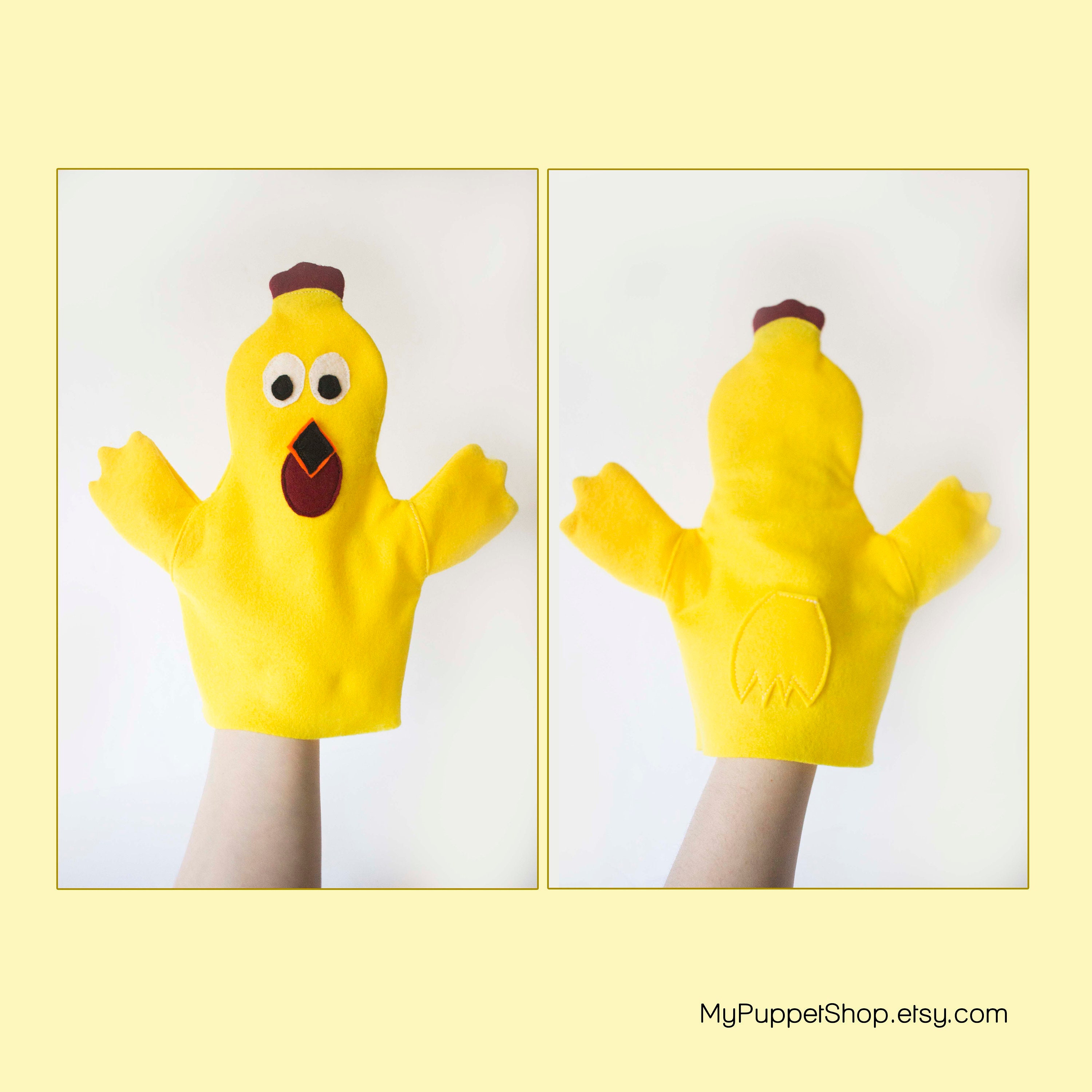 chicken puppet craft
