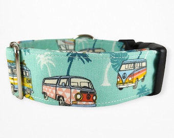 Dog Collar fabric, Surf dog collar, Large dog collar, dog collar for boy, dog collar for beach