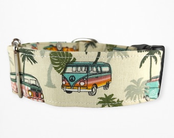 Beach Dog Collar, Surf Dog Collar, Beige dog collar Large, Ocean, Summer Puppy Collar