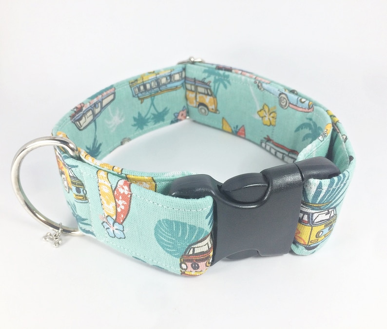 Dog Collar Fabric Surf Dog Collar Large Dog Collar Dog Etsy UK
