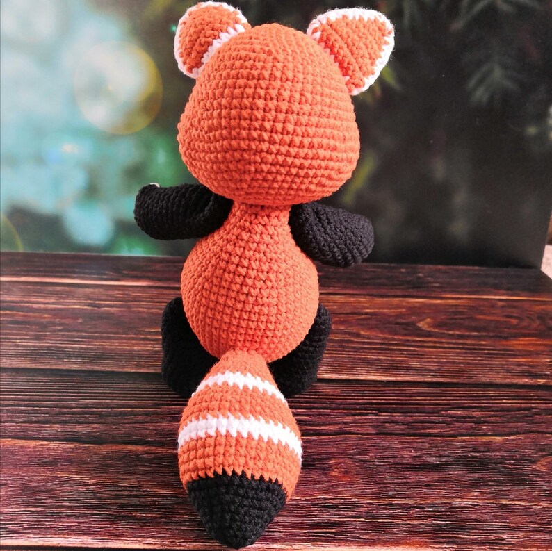 Red panda crochet pattern.Red panda amigurumi.crochet | Etsy
