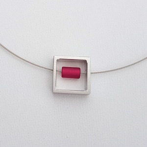 I Interchangeable necklace - small frame including 9 interchangeable Polaris beads - neckless for women - aluminum jewelry - Polaris jewelry - jewelry