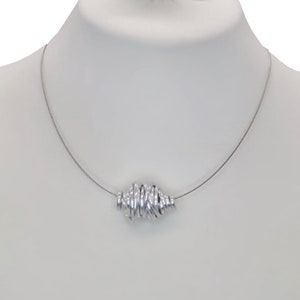 R interchangeable necklace with aluminum pendant to change - aluminum jewelry - interchangeable jewelry - aluminum - Mother's Day - girlfriend