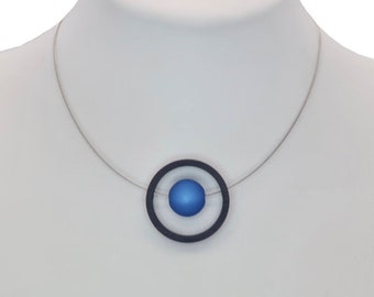 QS interchangeable necklace - closed ring including 10 Polaris beads to change - Polaris - Aluminium jewellery - Polaris jewellery - Interchangeable jewellery