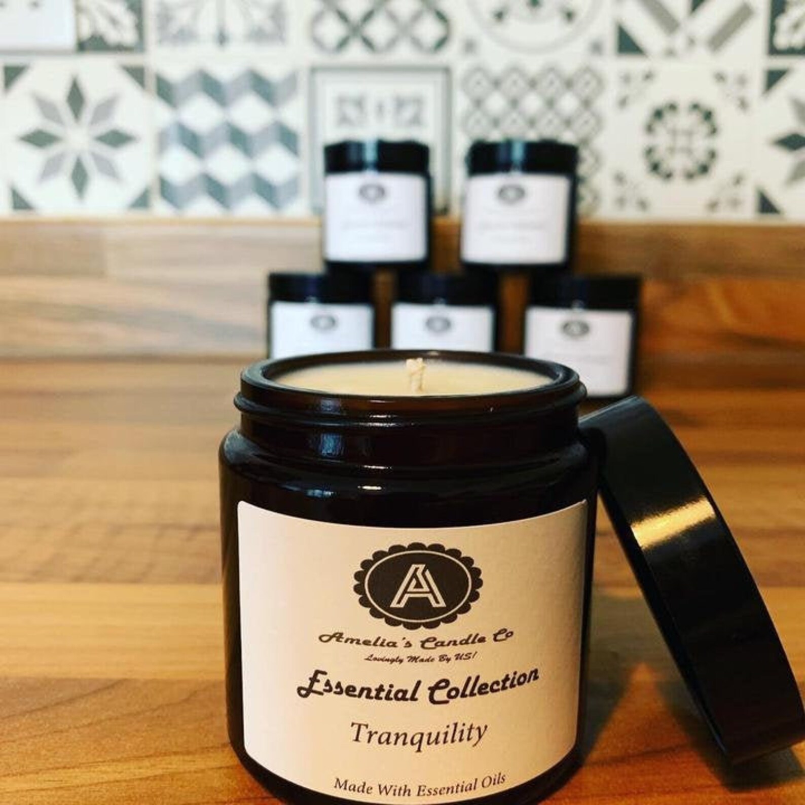 Tranquility Essential Oil Candle Etsy