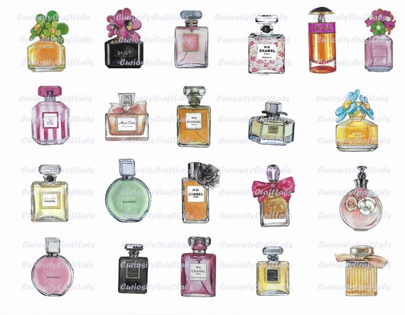 Instant Download 21 Perfume Printable Perfume Bottle | Etsy