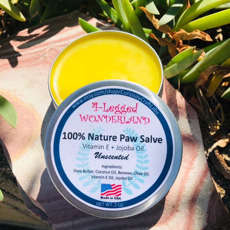 Natural Paw Salve Dog Cat Paw Moisturizer Nose and Paw Balm Etsy
