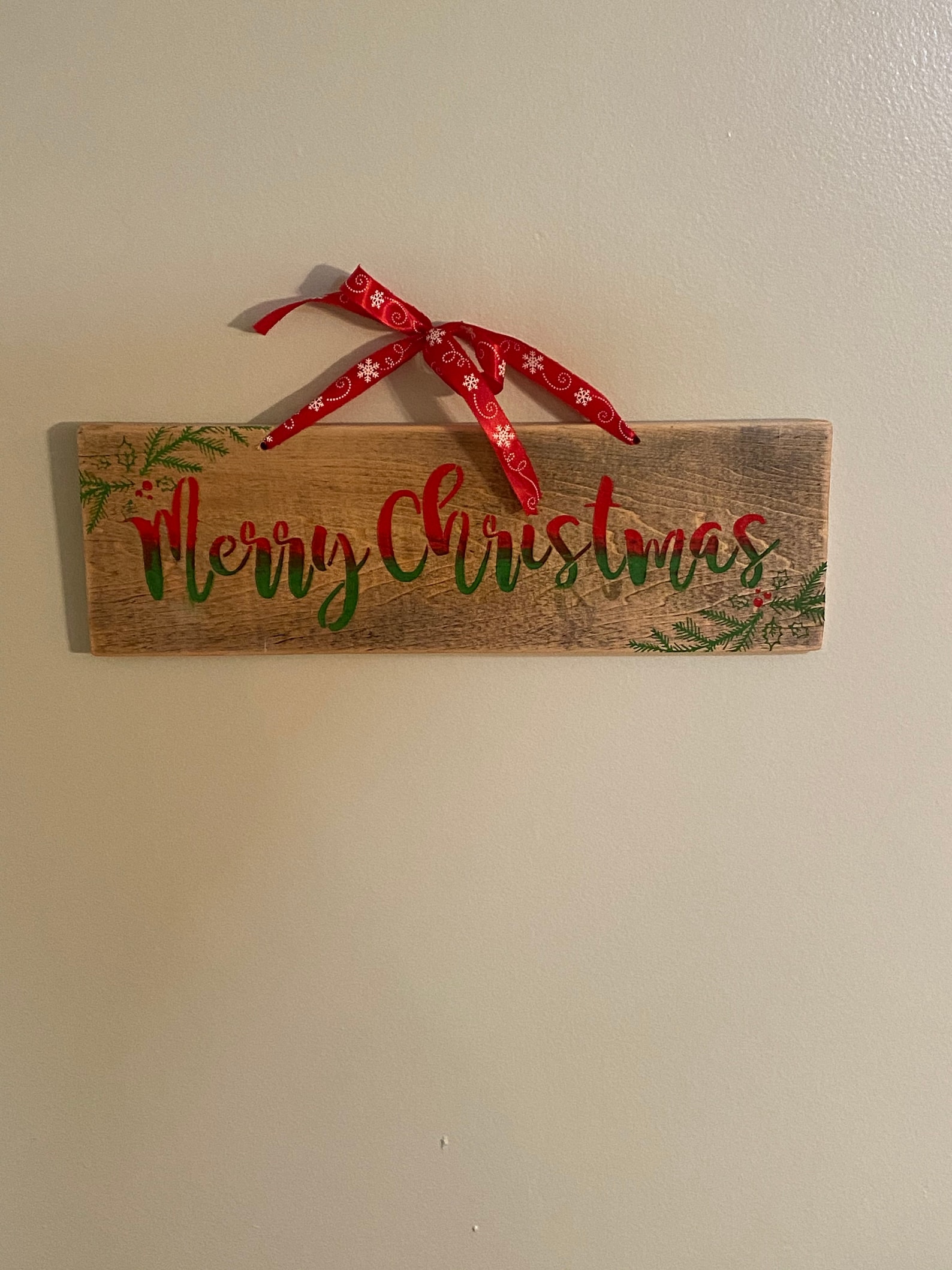 Merry Christmas Wall Hanging/ Christmas Decor/ Christmas Etsy