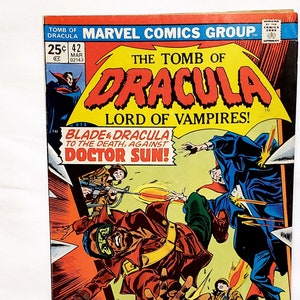 Vintage Tomb of Dracula Comic Book #42: Blade vs. Dr. Sun