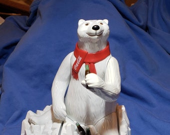 Coca-Cola ホワイトベアー ソフビ貯金箱 ビンテージ VINTAGE COCA COLA Polar Bear Bank Limited Edition Collectible