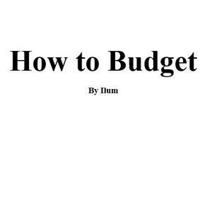 How To Budget