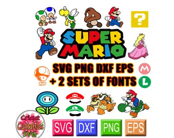 Super Mario Svg Mario Fonts Svg Super Mario Bundle Svg Mario Alphabet Svg Dxf Png Eps Mario Cut Super Mario Letters File Super Mario Font Downloads 665704 Free Script Font Style