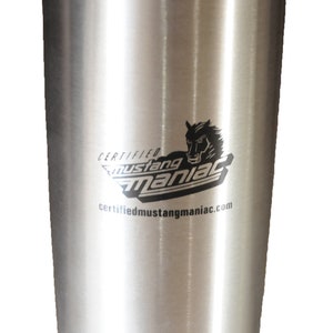 Ford Mustang Tumbler,Insulated Stainless Steel Tumbler,Vacuum Sealed,Logo Water Bottle,Muscle Car,Unique Design,Mustang Gift FREE SHIPPING