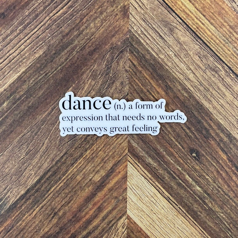 Dance Stickers Dance Definition Stickers Stretching Etsy