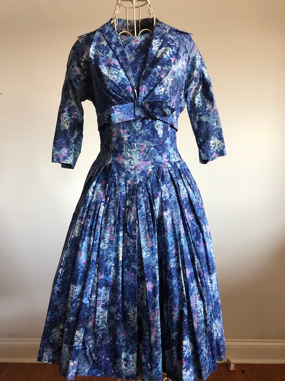 Joy Frock cornflower blue 1950's