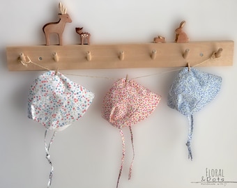 Handmade Baby Sun Bonnet • Sun Hat Baby Cap • Organic Cotton • Summer Baby Cap Hat in Vintage Style • with Nostalgic Charm