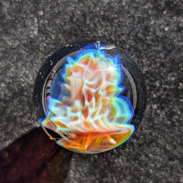 Fume glass marble