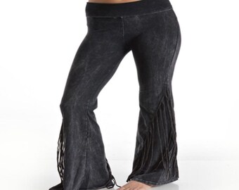 fringe yoga pants