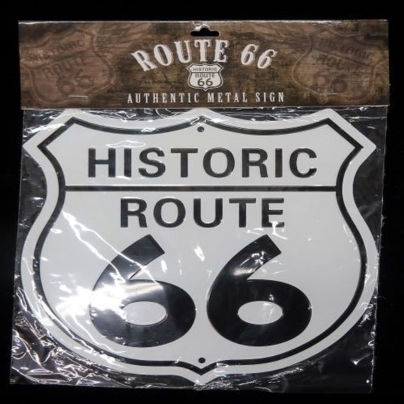 DL-Wedding decoration!I HISTORIC OLD ROUTE 66 Metal Plaque Wall Decor 