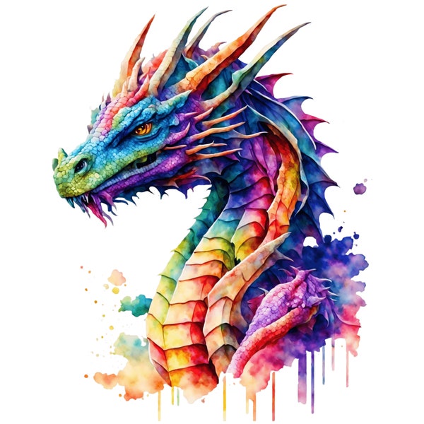 Year of the Dragon Watercolor PNG | Chinese Zodiac | Psychic Gypsywind | PleiadianGuidance | Graphics | Psychic Readings | Psychic Art