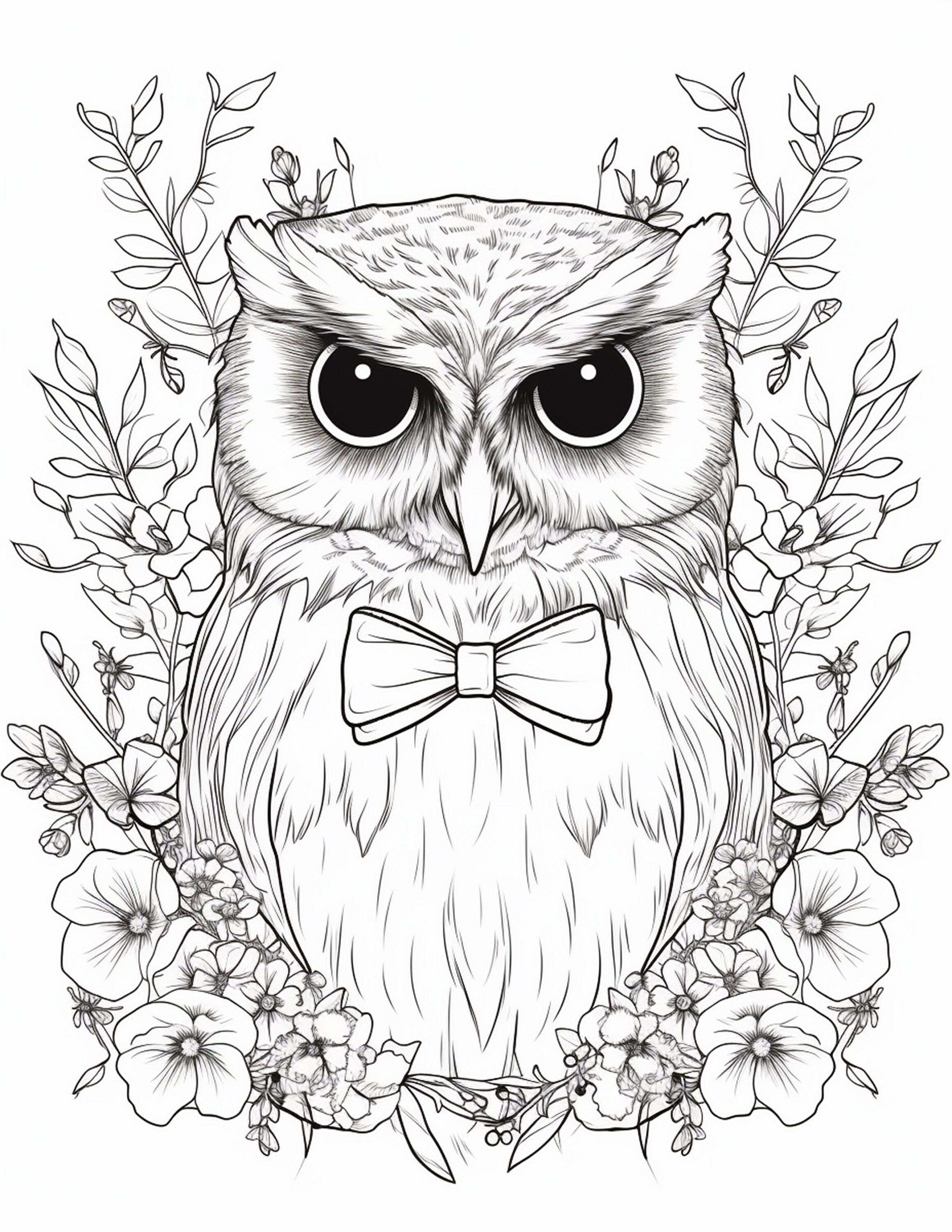 200 Pages of Owls & Butterflies Coloring Book Gifts for Her - Etsy