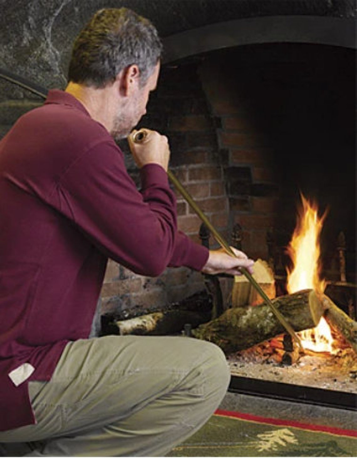 Blow Poke Blow Poker Blopoke Fireplace Tool Handmade Blow Etsy UK