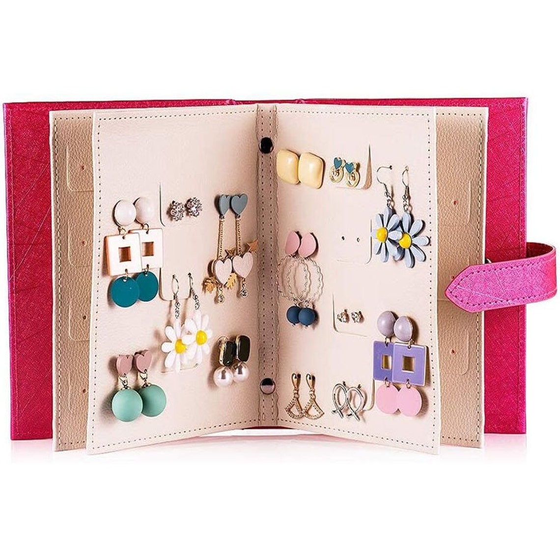 Portable Earrings Organizer book and Ear Studs Organizer Etsy