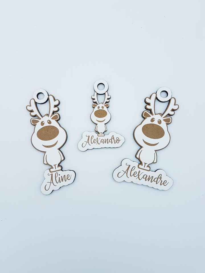 Boule Personnalisable en Renne de Noël