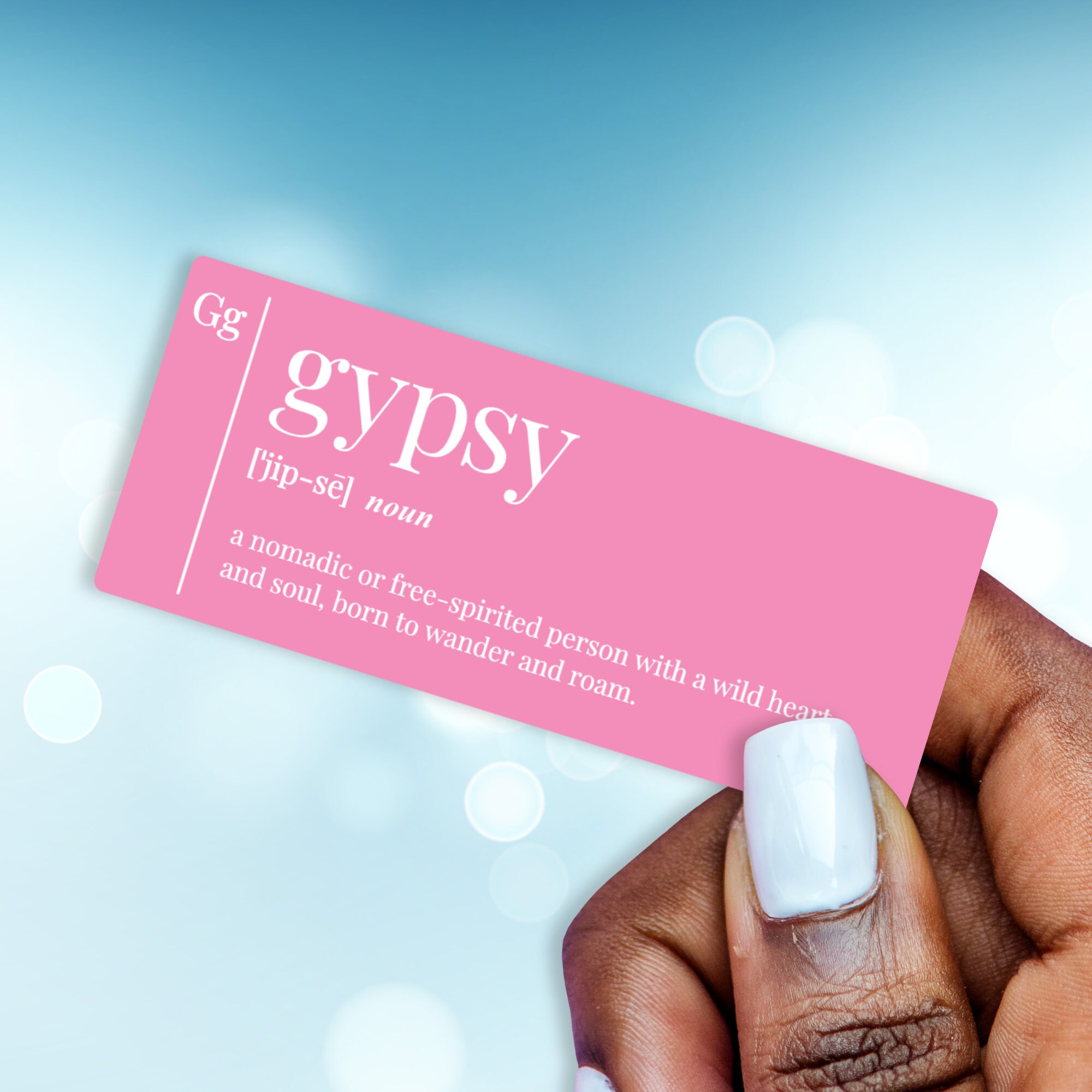 Gypsy Definition Vinyl StickerDefinition Stickersvsco Etsy