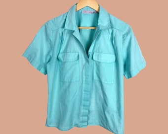 teal blue tops for ladies