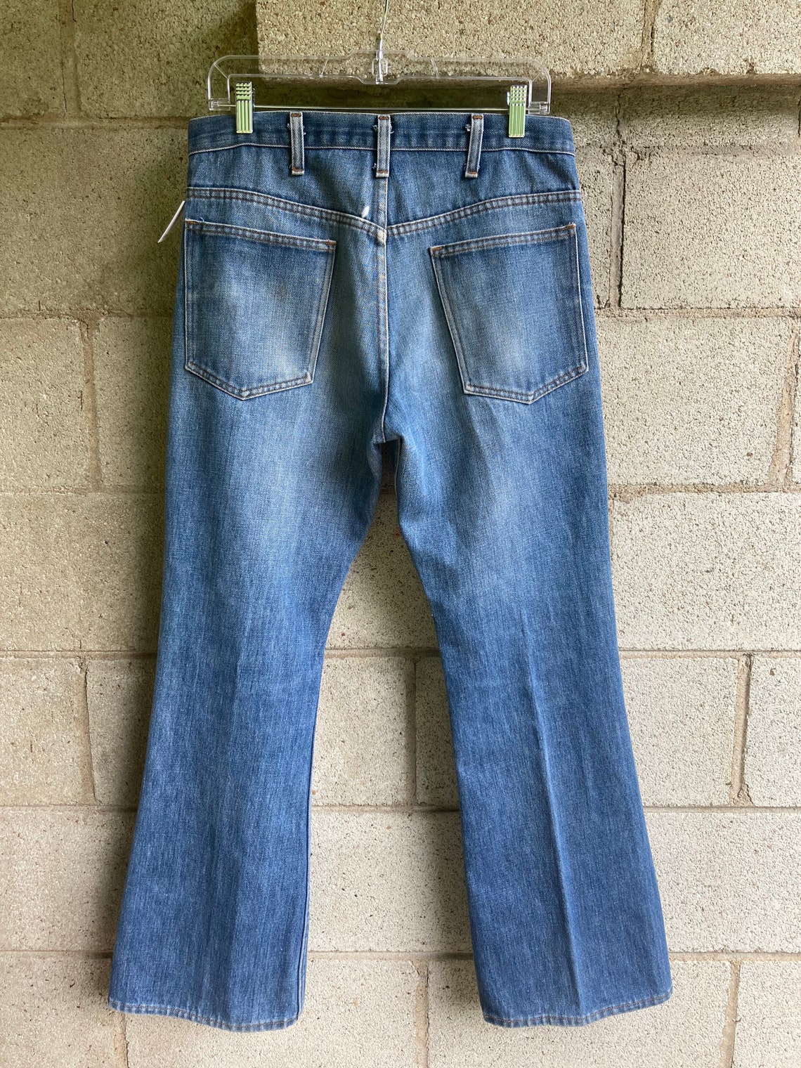 Vintage high rise flare leg jeans | Etsy