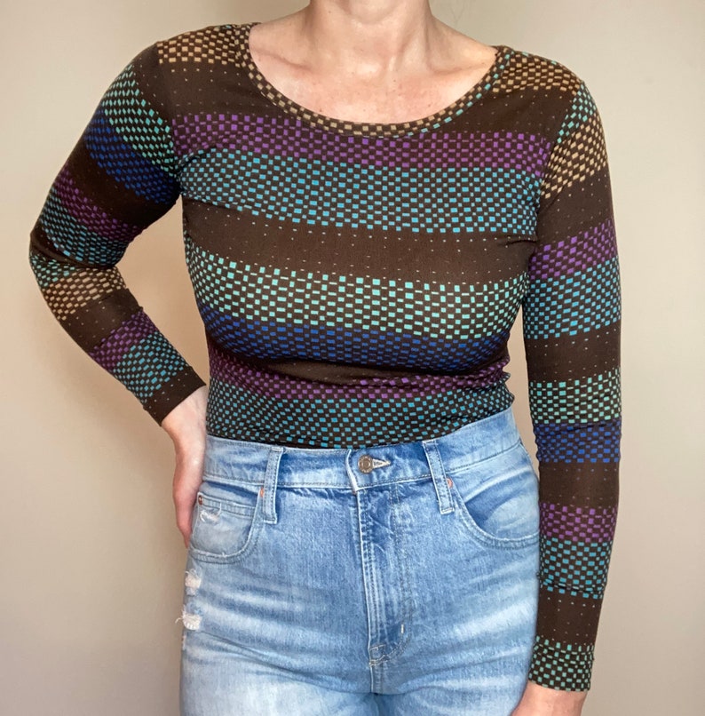long sleeve 70s bodysuit Vintage
