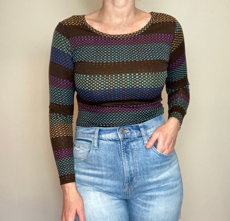 long sleeve 70s bodysuit Vintage