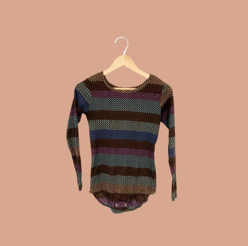 long sleeve 70s bodysuit Vintage