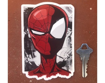 Pegatina de vinilo grande de Spider-Man
